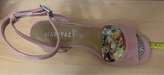 Sandalias tacón rosa chicle T.38