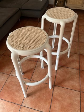 Taburetes Sklum blancos (2 unidades)