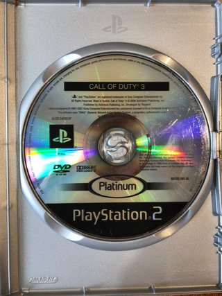 Call of Duty 3 ps2 platinum cod