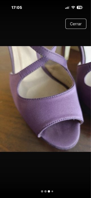Sandalias raso Gloria Ortiz moradas t.39 una puest