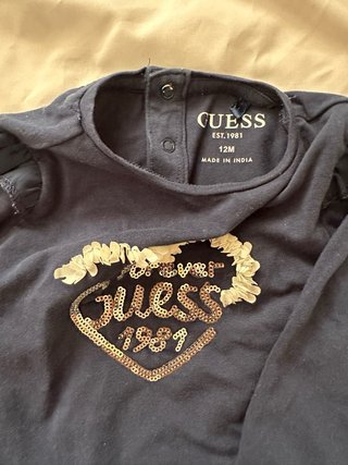 Camiseta Guess Manga Larga 12mes