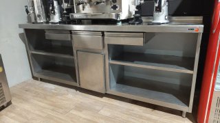 Mueble cafetero inox 2.5m