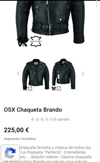 Chupa de cuero OSX Talla M