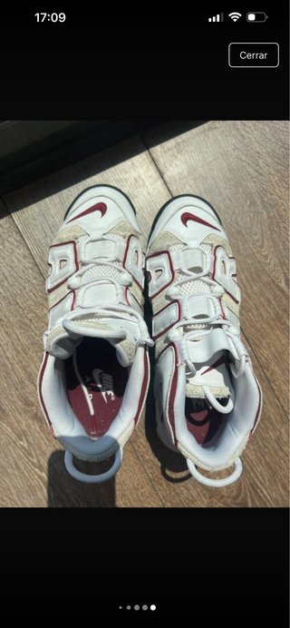 Zapatillas Nike Air More Uptempo Rojas y Blancas
