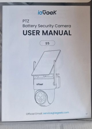 Cámara Seguridad ioGeek PTZ Solar S5