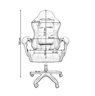 Silla Gaming YN Ergonómica Giratoria con Luces