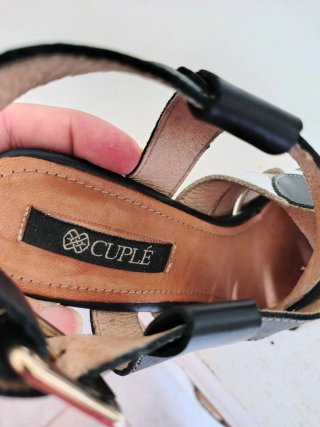 Sandalias Cuplé Piel Tacón Plataforma T36