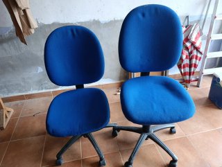 Sedie da ufficio blu (2 unità)