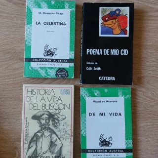 Lote 4 libros Literatura Española clásica