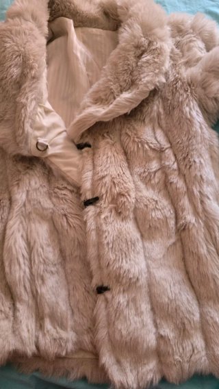 Cappotto in pelo sintetico da donna