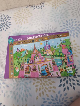 Puzzle infantil Djeco 54 piezas castillo