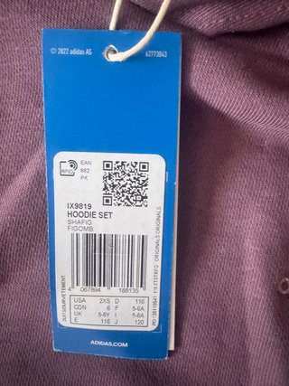Chándal Adidas niña morado 5-6 años talla 116
