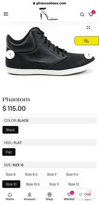 Zapatos de baile G Franco hombre negros