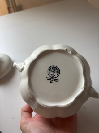 Azucarero la cartuja de sevilla blanco