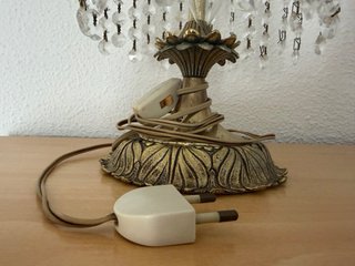Lámpara de mesilla vintatge. Precio del conjunto.
