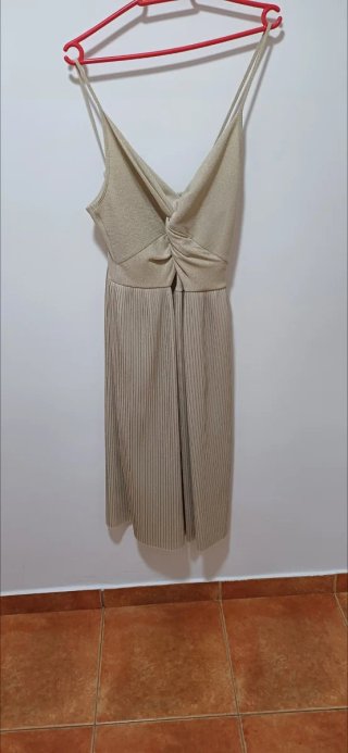 Vestido Dorado Fiesta Talla M/L