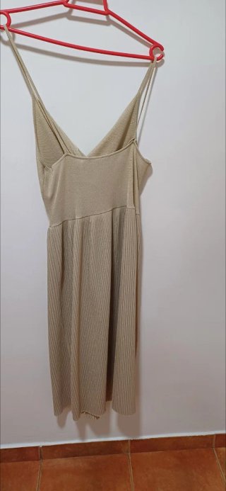 Vestido Dorado Fiesta Talla M/L