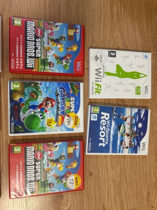 Pack de 8 juegos Wii (Mario-Just Dance-Fit-Resort)