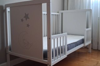 Cuna colecho convertible en cama