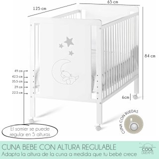 Cuna colecho convertible en cama