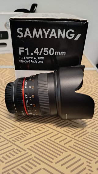 Samyang 50mm f1.4 AS UMC Objetivo para Canon ef