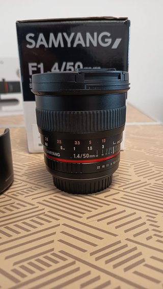 Samyang 50mm f1.4 AS UMC Objetivo para Canon ef