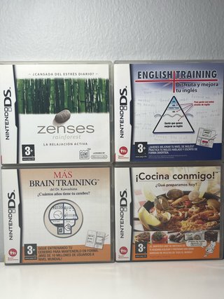 Lote 4 Juegos Nintendo DS: Zenses, English, Brain