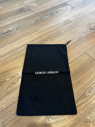 Bolsa de tela Giorgio Armani negra