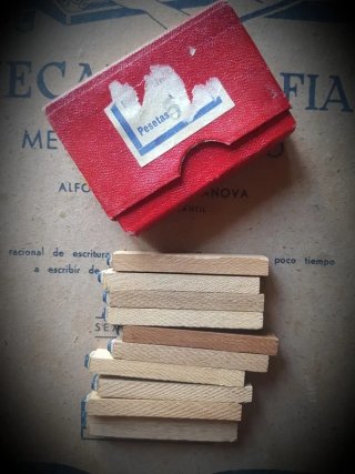 Vecchia scatola di numeri per stampa