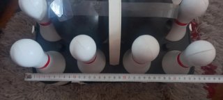 Juego de bolos con 2 bolas y 10 bolos