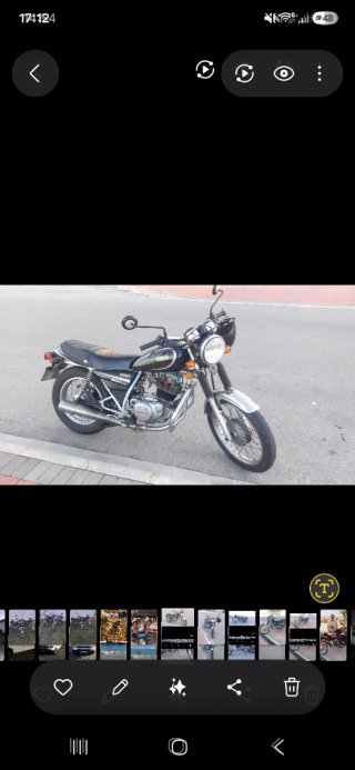Yamaha sr250 cafe race