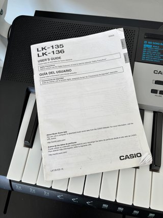 Casio LK-136 Teclado Piano con Luces Dj-Impecable!