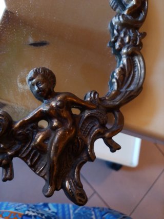 Specchio ottone Vintage