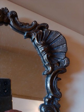 Specchio ottone Vintage