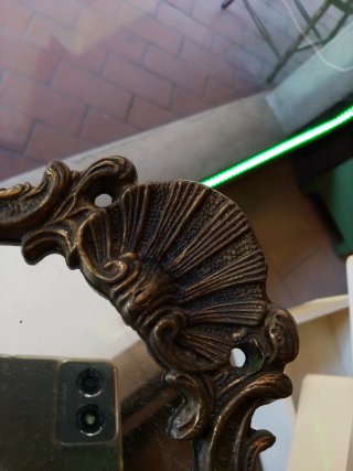 Specchio ottone Vintage