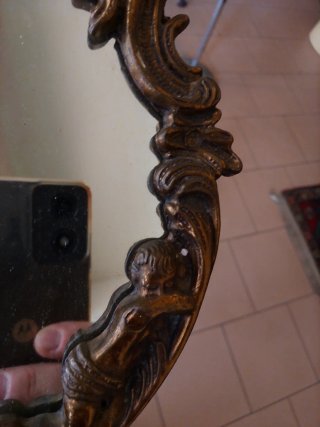 Specchio ottone Vintage