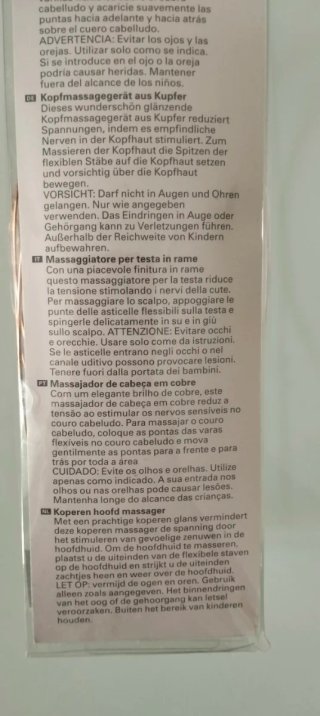 Massaggiatore testa rame Kikkerland