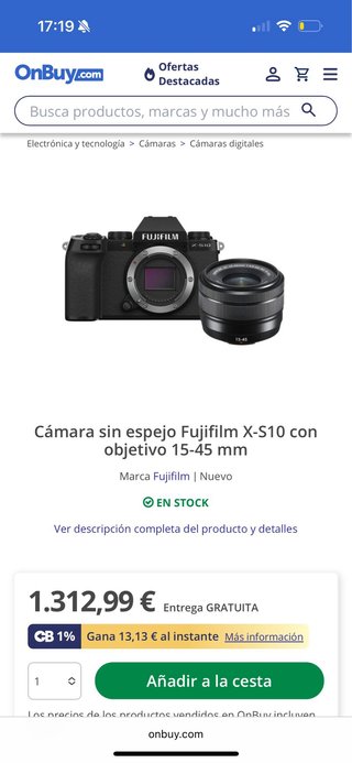 Fujifilm X-S10 + Objetivo XC 15-45mm