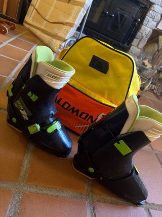 Botas de esquí Salomon SX12 negras y verdes