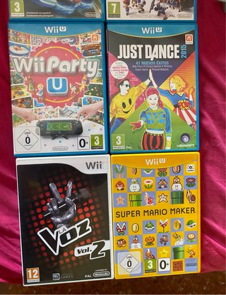 Nintendo Wii U Blanca + 6 Juegos y Accesorios