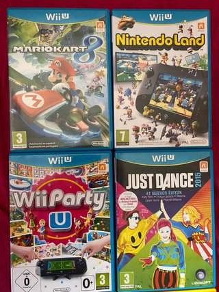 Nintendo Wii U Blanca + 6 Juegos y Accesorios