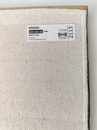 Bandeja flexible Rödeby de Ikea de bambú y algodón
