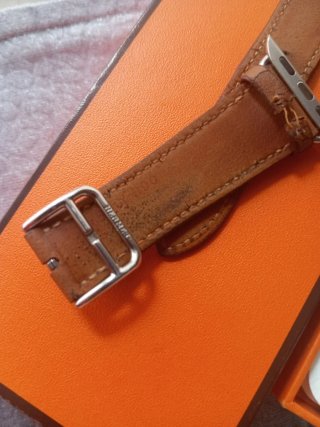 Correa Hermes para Apple Watch Marrón