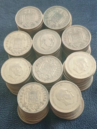 Lote de monedas antiguas españolas