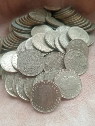 Lote de monedas antiguas españolas