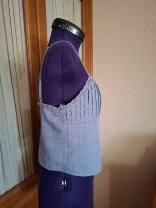 Top lencero de tirantes lino xs
