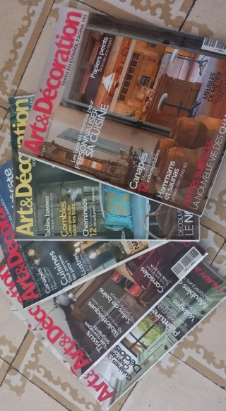 5 REVISTAS ART & DÉCORATION en español y francés