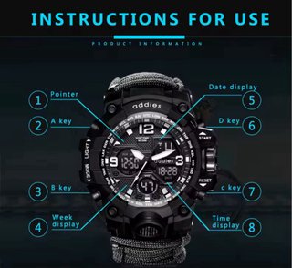 Addies Military Watch G shock style
