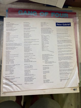 LP Peter Gabriel So 1986