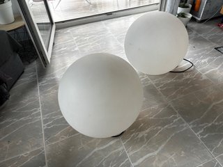 Pack 2 Lámparas Esféricas LED Ø40cm Luz Cálida